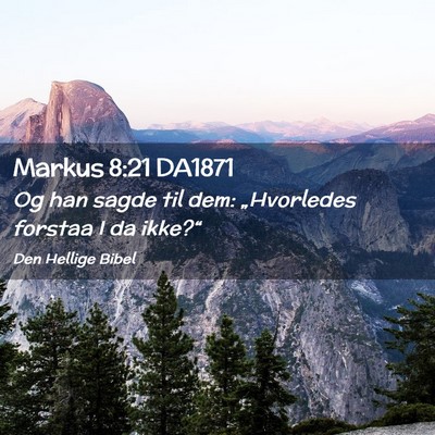 Picture 02 - Markus 8:21 DA1871 - Og han sagde til dem: „Hvorledes forstaa I da - Bible Verse Picture