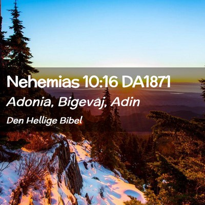 Picture 02 - Nehemias 10:16 DA1871 - Adonia, Bigevaj, - Bible Verse Picture