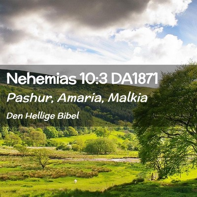 Picture 02 - Nehemias 10:3 DA1871 - Pashur, Amaria, - Bible Verse Picture