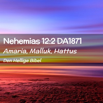 Picture 02 - Nehemias 12:2 DA1871 - Amaria, Malluk, - Bible Verse Picture