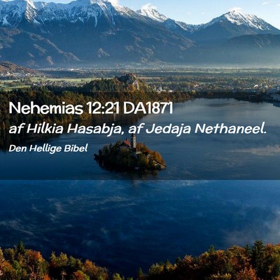 Picture 02 - Nehemias 12:21 DA1871 - af Hilkia Hasabja, af Jedaja - Bible Verse Picture