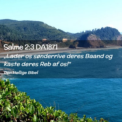 Picture 02 - Salme 2:3 DA1871 - „Lader os sønderrive deres Baand og kaste - Bible Verse Picture