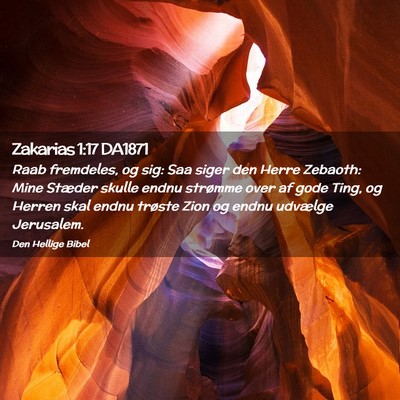 Picture 02 - Zakarias 1:17 DA1871 - Raab fremdeles, og sig: Saa siger den Herre - Bible Verse Picture