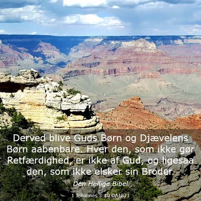 Picture 03 - 1 Johannes 3:10 DA1871 - Derved blive Guds Børn og Djævelens Børn - Bible Verse Picture