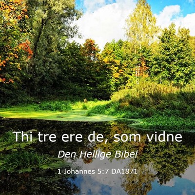 Picture 03 - 1 Johannes 5:7 DA1871 - Thi tre ere de, som - Bible Verse Picture