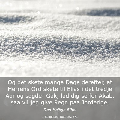 Picture 03 - 1 Kongebog 18:1 DA1871 - Og det skete mange Dage derefter, at Herrens Ord - Bible Verse Picture