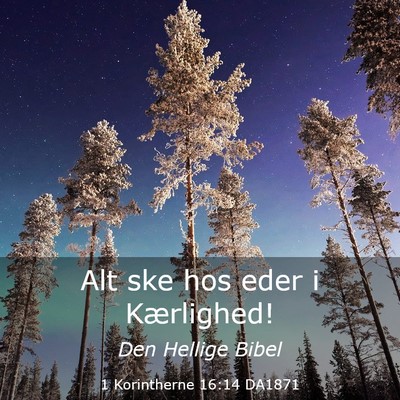 Picture 03 - 1 Korintherne 16:14 DA1871 - Alt ske hos eder i - Bible Verse Picture