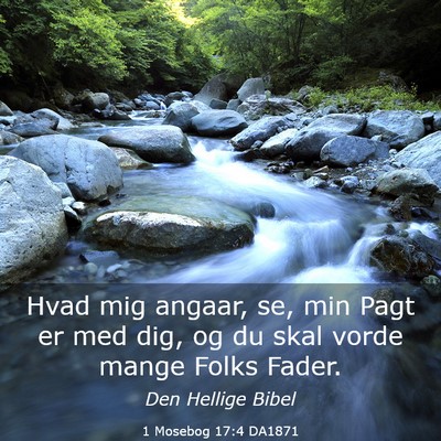 Picture 03 - 1 Mosebog 17:4 DA1871 - Hvad mig angaar, se, min Pagt er med dig, og du - Bible Verse Picture