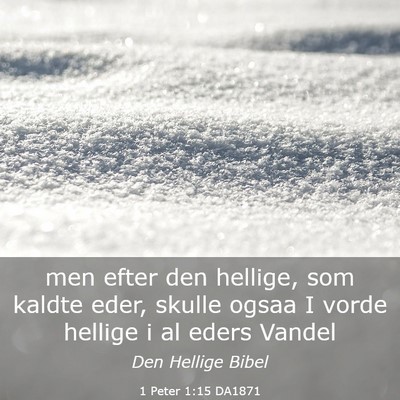 Picture 03 - 1 Peter 1:15 DA1871 - men efter den hellige, som kaldte eder, skulle - Bible Verse Picture