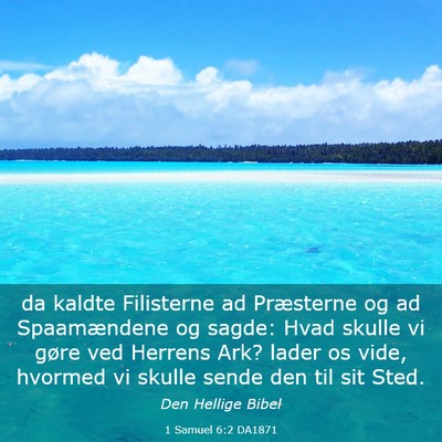 Picture 03 - 1 Samuel 6:2 DA1871 - da kaldte Filisterne ad Præsterne og ad - Bible Verse Picture