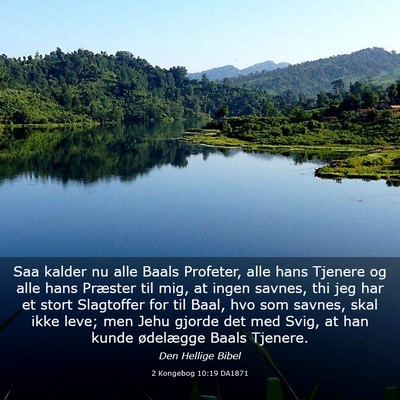 Picture 03 - 2 Kongebog 10:19 DA1871 - Saa kalder nu alle Baals Profeter, alle hans - Bible Verse Picture