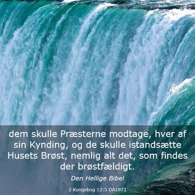 Picture 03 - 2 Kongebog 12:5 DA1871 - dem skulle Præsterne modtage, hver af sin - Bible Verse Picture