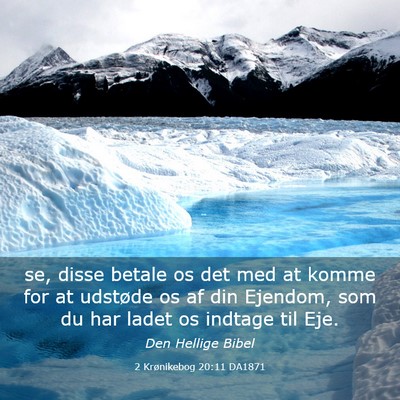 Picture 03 - 2 Krønikebog 20:11 DA1871 - se, disse betale os det med at komme for at - Bible Verse Picture