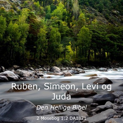 Picture 03 - 2 Mosebog 1:2 DA1871 - Ruben, Simeon, Levi og - Bible Verse Picture