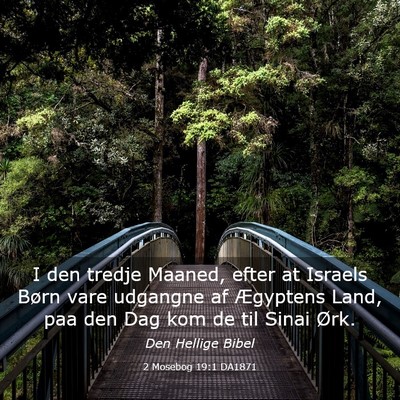 Picture 03 - 2 Mosebog 19:1 DA1871 - I den tredje Maaned, efter at Israels Børn vare - Bible Verse Picture