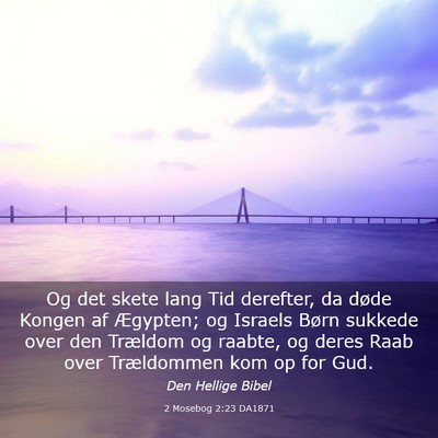 Picture 03 - 2 Mosebog 2:23 DA1871 - Og det skete lang Tid derefter, da døde Kongen - Bible Verse Picture