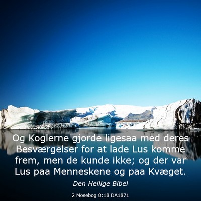 Picture 03 - 2 Mosebog 8:18 DA1871 - Og Koglerne gjorde ligesaa med deres - Bible Verse Picture