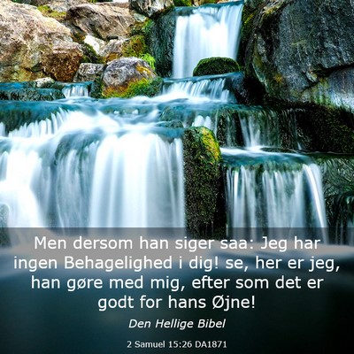 Picture 03 - 2 Samuel 15:26 DA1871 - Men dersom han siger saa: Jeg har ingen - Bible Verse Picture