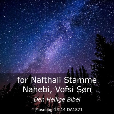 Picture 03 - 4 Mosebog 13:14 DA1871 - for Nafthali Stamme Nahebi, Vofsi - Bible Verse Picture