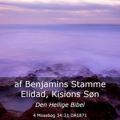 Picture 03 - 4 Mosebog 34:21 DA1871 - af Benjamins Stamme Elidad, Kisions - Bible Verse Picture