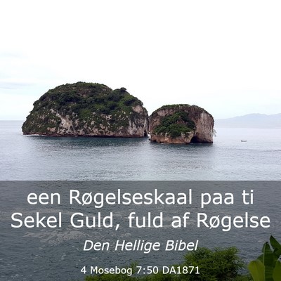 Picture 03 - 4 Mosebog 7:50 DA1871 - een Røgelseskaal paa ti Sekel Guld, fuld af - Bible Verse Picture