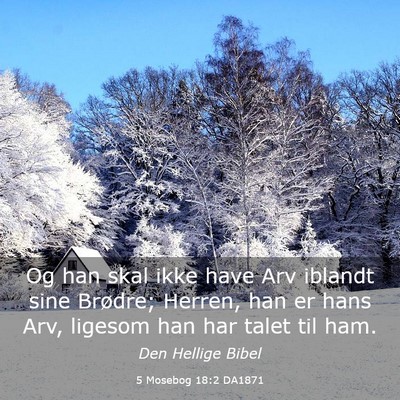 Picture 03 - 5 Mosebog 18:2 DA1871 - Og han skal ikke have Arv iblandt sine Brødre; - Bible Verse Picture