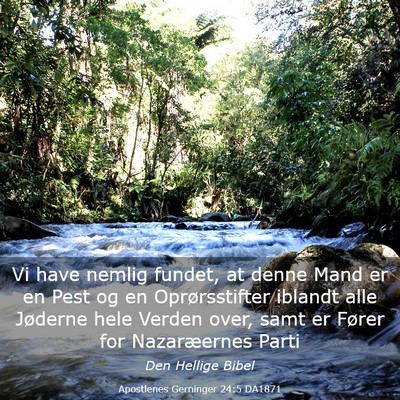 Picture 03 - Apostlenes Gerninger 24:5 DA1871 - Vi have nemlig fundet, at denne Mand er en Pest - Bible Verse Picture