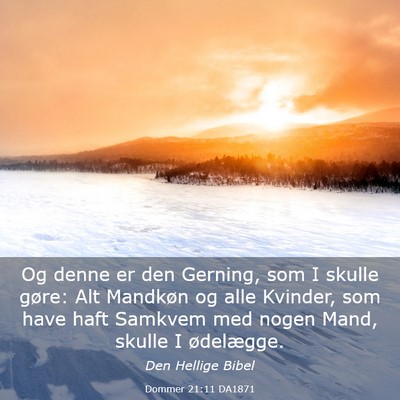 Picture 03 - Dommer 21:11 DA1871 - Og denne er den Gerning, som I skulle gøre: Alt - Bible Verse Picture