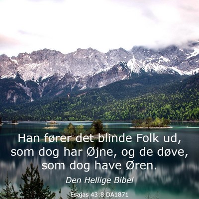 Picture 03 - Esajas 43:8 DA1871 - Han fører det blinde Folk ud, som dog har Øjne, - Bible Verse Picture