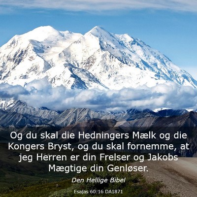 Picture 03 - Esajas 60:16 DA1871 - Og du skal die Hedningers Mælk og die Kongers - Bible Verse Picture