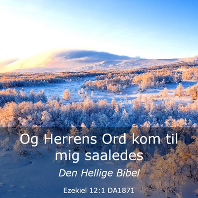 Picture 03 - Ezekiel 12:1 DA1871 - Og Herrens Ord kom til mig - Bible Verse Picture