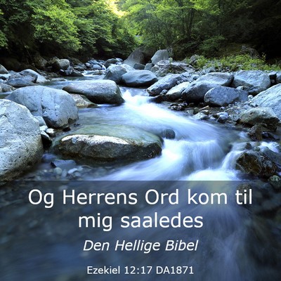Picture 03 - Ezekiel 12:17 DA1871 - Og Herrens Ord kom til mig - Bible Verse Picture