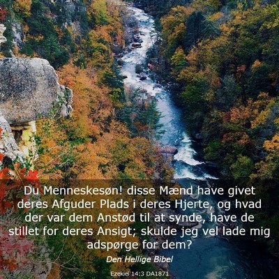 Picture 03 - Ezekiel 14:3 DA1871 - Du Menneskesøn! disse Mænd have givet deres - Bible Verse Picture