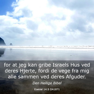 Picture 03 - Ezekiel 14:5 DA1871 - for at jeg kan gribe Israels Hus ved deres - Bible Verse Picture