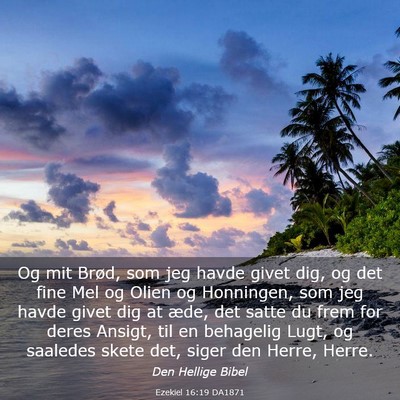 Picture 03 - Ezekiel 16:19 DA1871 - Og mit Brød, som jeg havde givet dig, og det - Bible Verse Picture