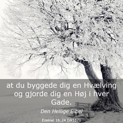 Picture 03 - Ezekiel 16:24 DA1871 - at du byggede dig en Hvælving og gjorde dig en - Bible Verse Picture