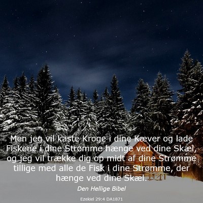 Picture 03 - Ezekiel 29:4 DA1871 - Men jeg vil kaste Kroge i dine Kæver og lade - Bible Verse Picture