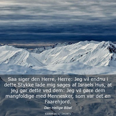 Picture 03 - Ezekiel 36:37 DA1871 - Saa siger den Herre, Herre: Jeg vil endnu i dette - Bible Verse Picture