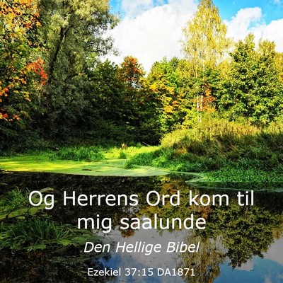 Picture 03 - Ezekiel 37:15 DA1871 - Og Herrens Ord kom til mig - Bible Verse Picture