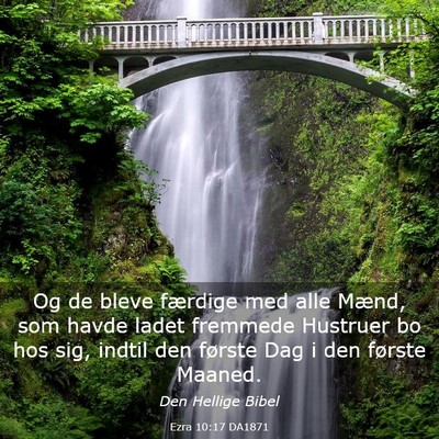 Picture 03 - Ezra 10:17 DA1871 - Og de bleve færdige med alle Mænd, som havde - Bible Verse Picture
