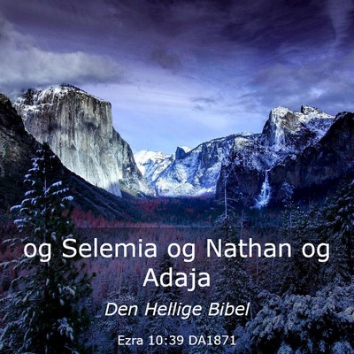Picture 03 - Ezra 10:39 DA1871 - og Selemia og Nathan og - Bible Verse Picture