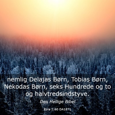 Picture 03 - Ezra 2:60 DA1871 - nemlig Delajas Børn, Tobias Børn, Nekodas - Bible Verse Picture