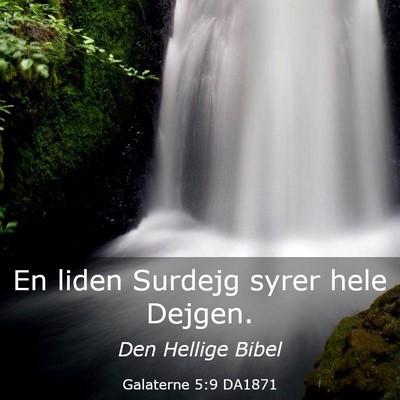 Picture 03 - Galaterne 5:9 DA1871 - En liden Surdejg syrer hele - Bible Verse Picture