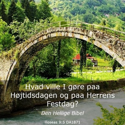 Picture 03 - Hoseas 9:5 DA1871 - Hvad ville I gøre paa Højtidsdagen og paa - Bible Verse Picture