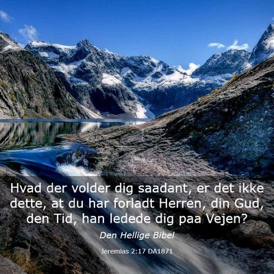 Picture 03 - Jeremias 2:17 DA1871 - Hvad der volder dig saadant, er det ikke dette, - Bible Verse Picture