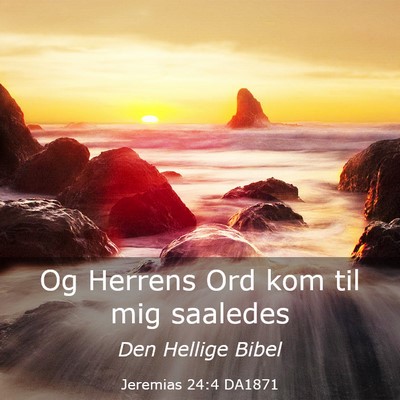 Picture 03 - Jeremias 24:4 DA1871 - Og Herrens Ord kom til mig - Bible Verse Picture