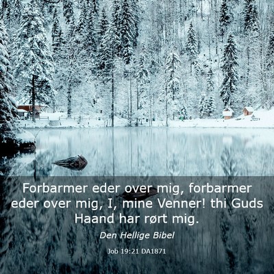 Picture 03 - Job 19:21 DA1871 - Forbarmer eder over mig, forbarmer eder over mig, - Bible Verse Picture