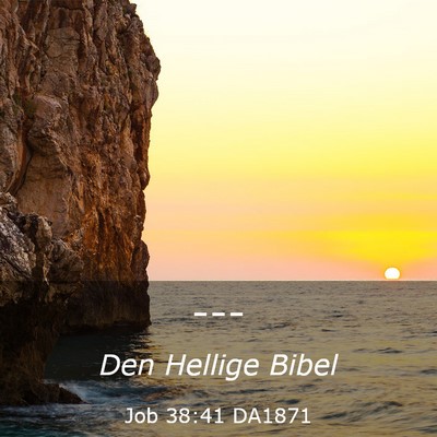 Picture 03 - Job 38:41 DA1871 -  - Bible Verse Picture