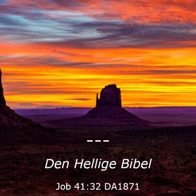 Picture 03 - Job 41:32 DA1871 -  - Bible Verse Picture