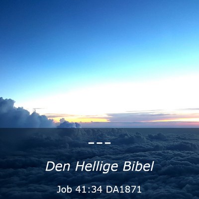 Picture 03 - Job 41:34 DA1871 -  - Bible Verse Picture
